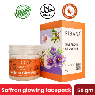RiBANA Saffron Glowing Face Pack - 50gm